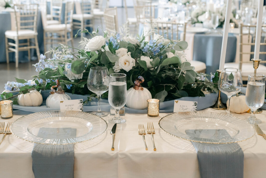 Timeless Romantic Blue Valley Vineyard Reception