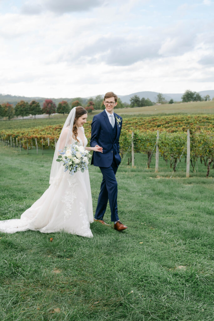 Timeless Romantic Blue Valley Vineyard Wedding