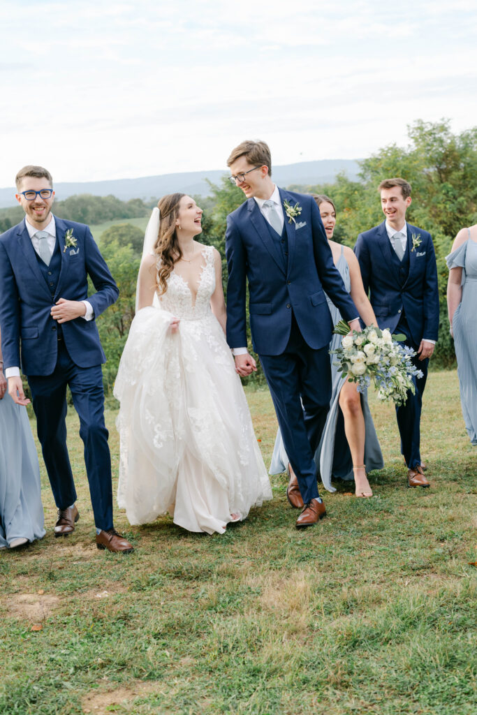 Timeless Romantic Blue Valley Vineyard Wedding